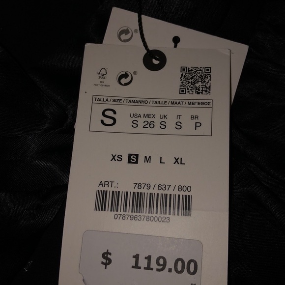 ZARA Limited Edition Satin Ruched Mini Dress - Picture 5 of 9